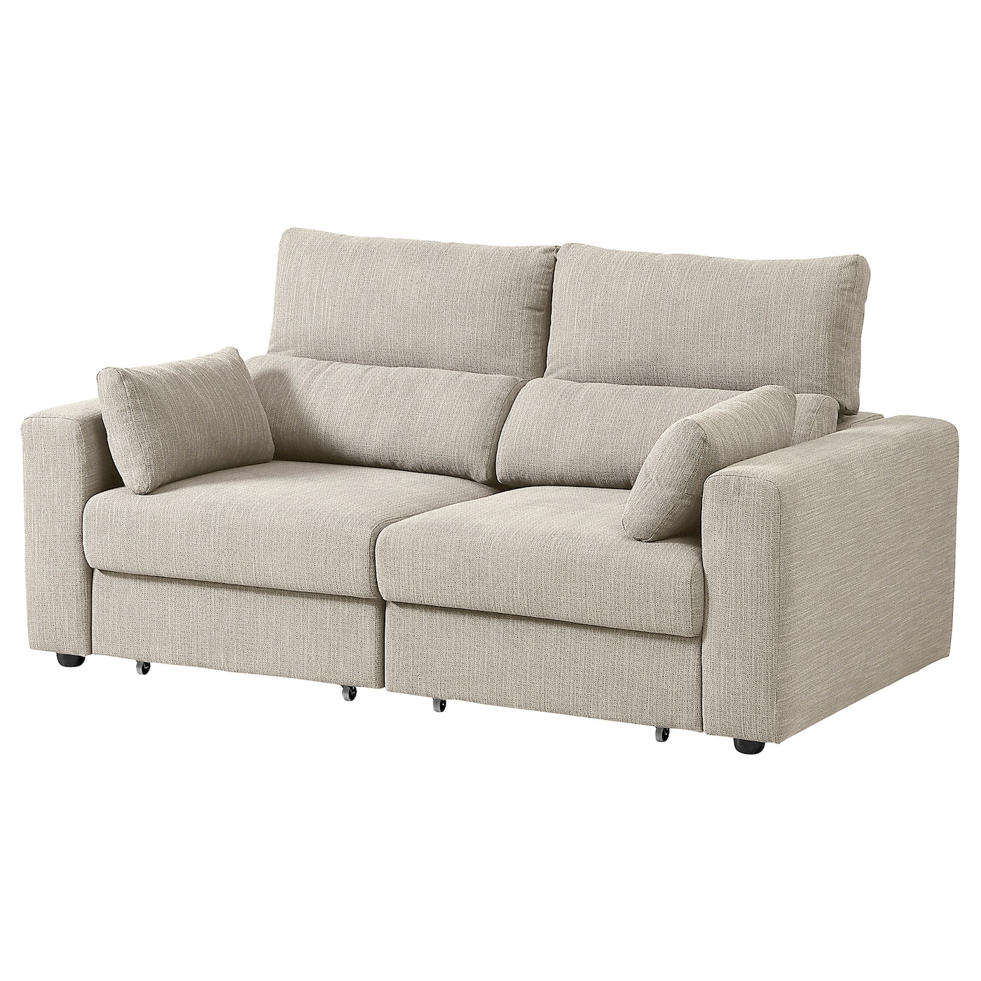 2-местный диван - IKEA ESKILSTUNA/ЭСКИЛЬСТУНА ИКЕА, 81х58х111 см, бежевый