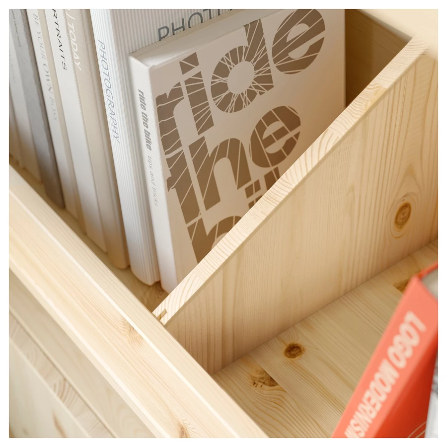 IKEA IVAR Стеллаж с 2 контейнерами, сосна ИКЕА (изображение №4)