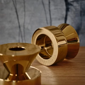 Второе фото. Подсвечник IKEA STOCKHOLM 2025/СТОКГОЛЬМ 2025 ИКЕА, 6 см, золотой