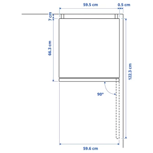 Второе фото. ALINGSÅS Холодильник/морозильник ИКЕА