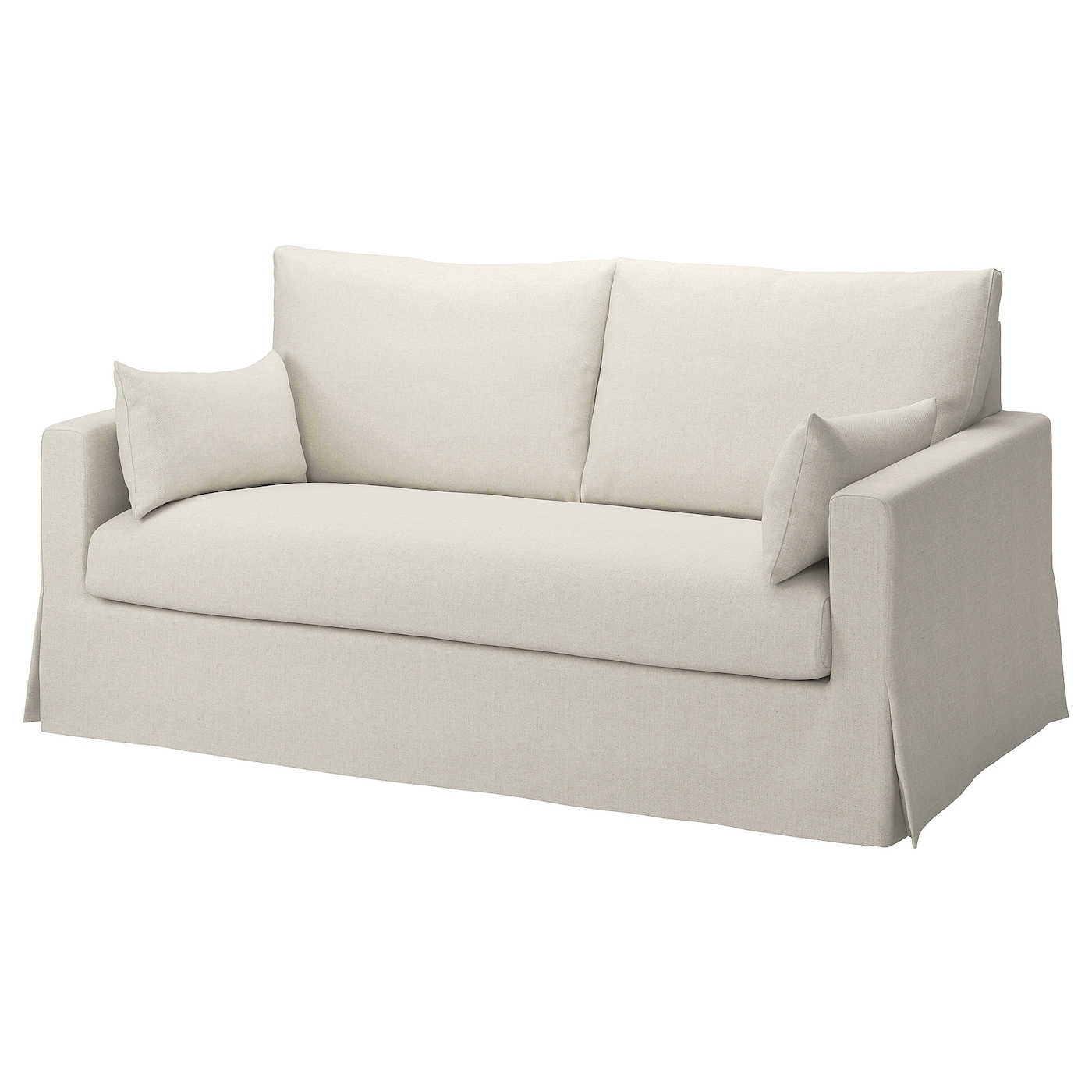 Чехол на 2-местный диван - HYLTARP IKEA/ ХУЛТАРП ИКЕА, серо-белый