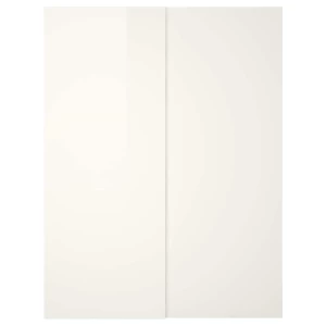 Пара рам раздвижных дверей - HASVIK IKEA/ ХАСВИК ИКЕА, 150х236 см, белый глянец