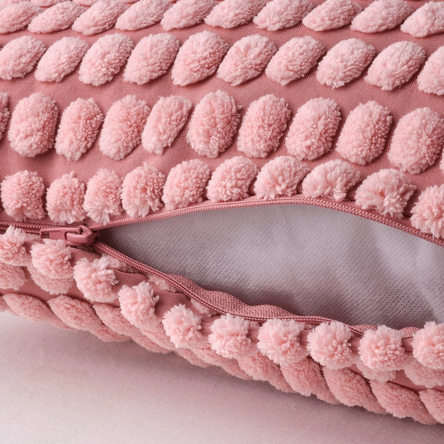Чехол на подушку - SVARTPOPPEL  IKEA/ СВАРТПОППЕЛ ИКЕА, 50х50 см,  розовый (изображение №2)