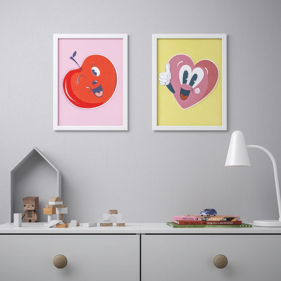 Постер, 2 шт. - IKEA BILD, 30х40 см, «Большой палец вверх», БИЛЬД ИКЕА (изображение №2)