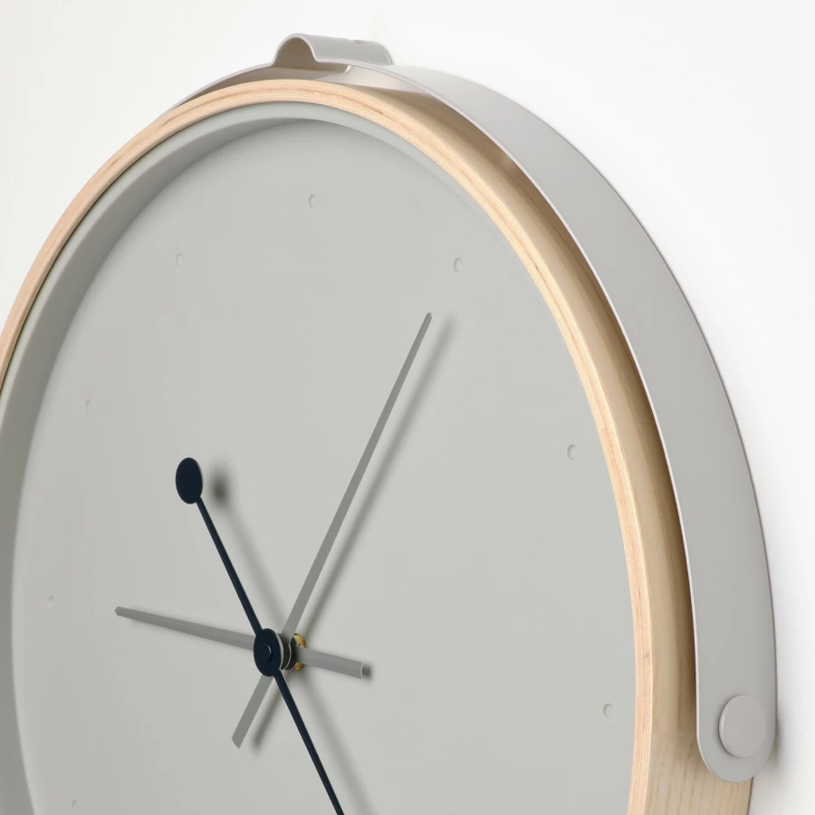 Настенные часы - IKEA ROTBLÖTA/ROTBLOTA/РОТБЛОТА ИКЕА, 42 см, белый (изображение №4)