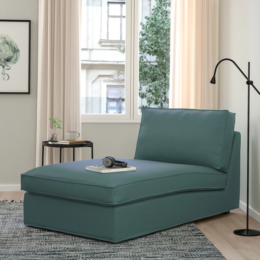 Кресло-кровать - IKEA KIVIK/КИВИК ИКЕА, 83х90х163 см, темно-зеленый (изображение №2)