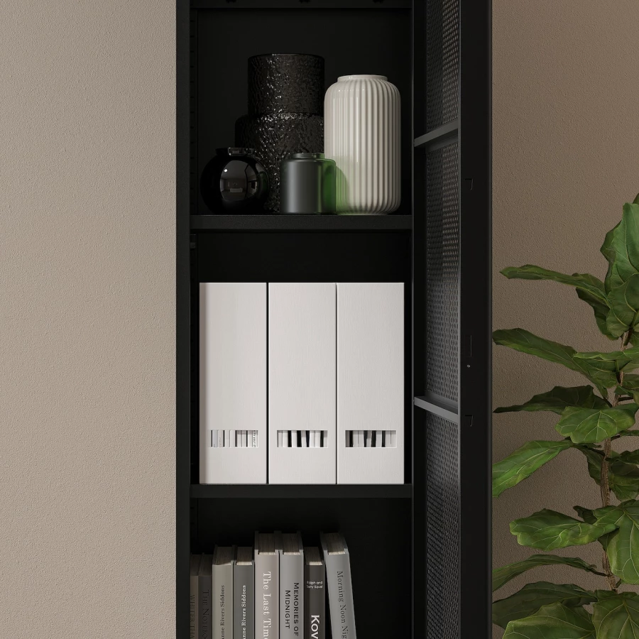 Шкаф с дверцами - IKEA IVAR/ИВАР ИКЕА, 160х30х40 см, черный (изображение №5)