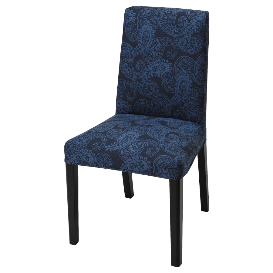 Чехол на стул - BERGMUND IKEA/ БЕРГМУНД ИКЕА,  темно-синий (изображение №1)