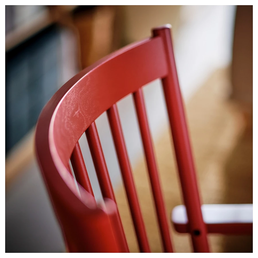 Кресло - IKEA PERSBOL, 69х70х84 см, коричнево-красный/серый, ПЕРСОБОЛ ИКЕА (изображение №4)