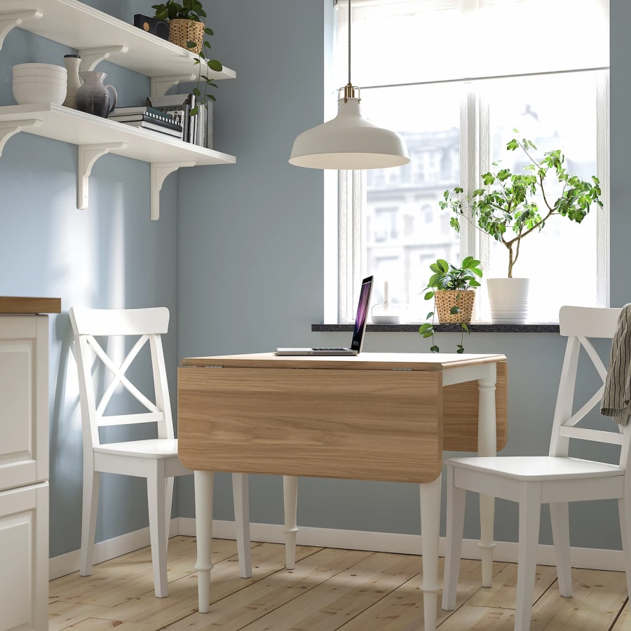 Набор кухонных столов - DANDERYD/INGOLF IKEA/ ДАНДЕРИТ/ИНГОЛЬФ ИКЕА, 134х80х74 см, белый (изображение №2)