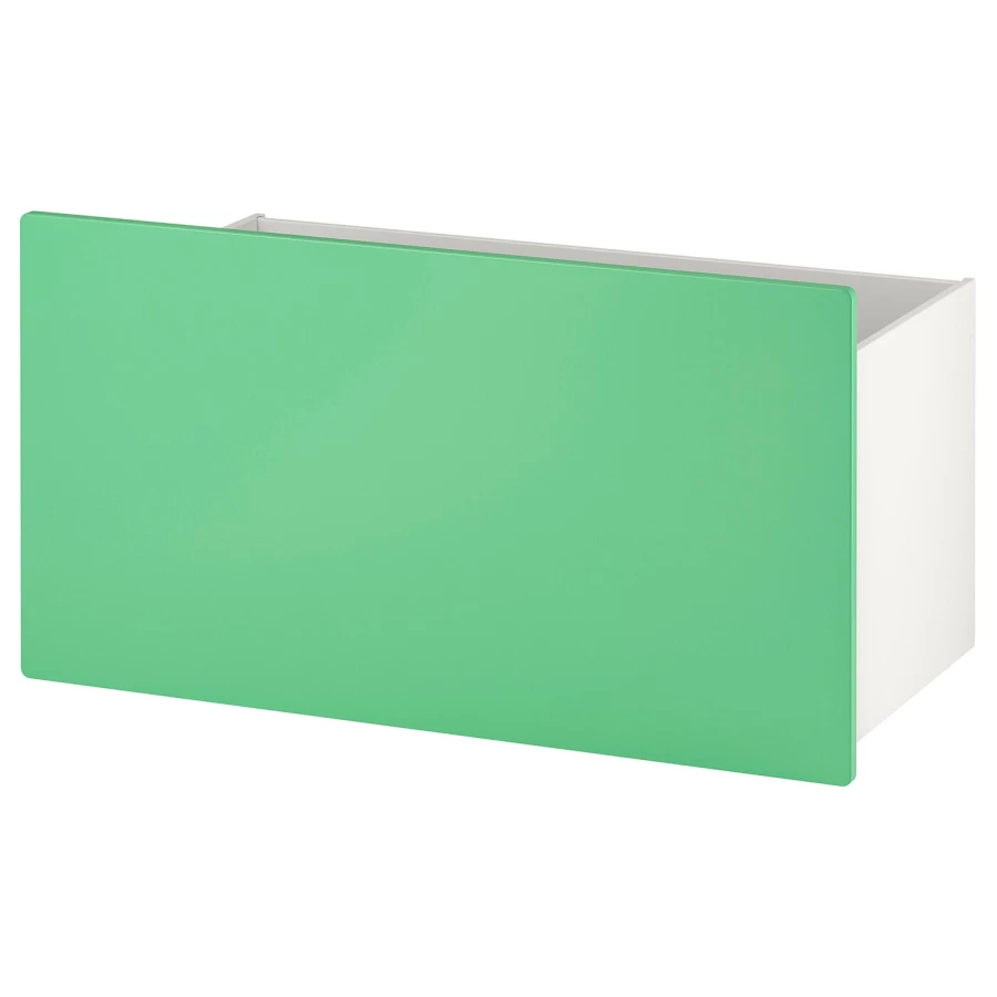 Ящик - IKEA SMÅSTAD/SMASTAD/СМОСТАД ИКЕА, 48х49х90 см, зеленый/белый (изображение №1)