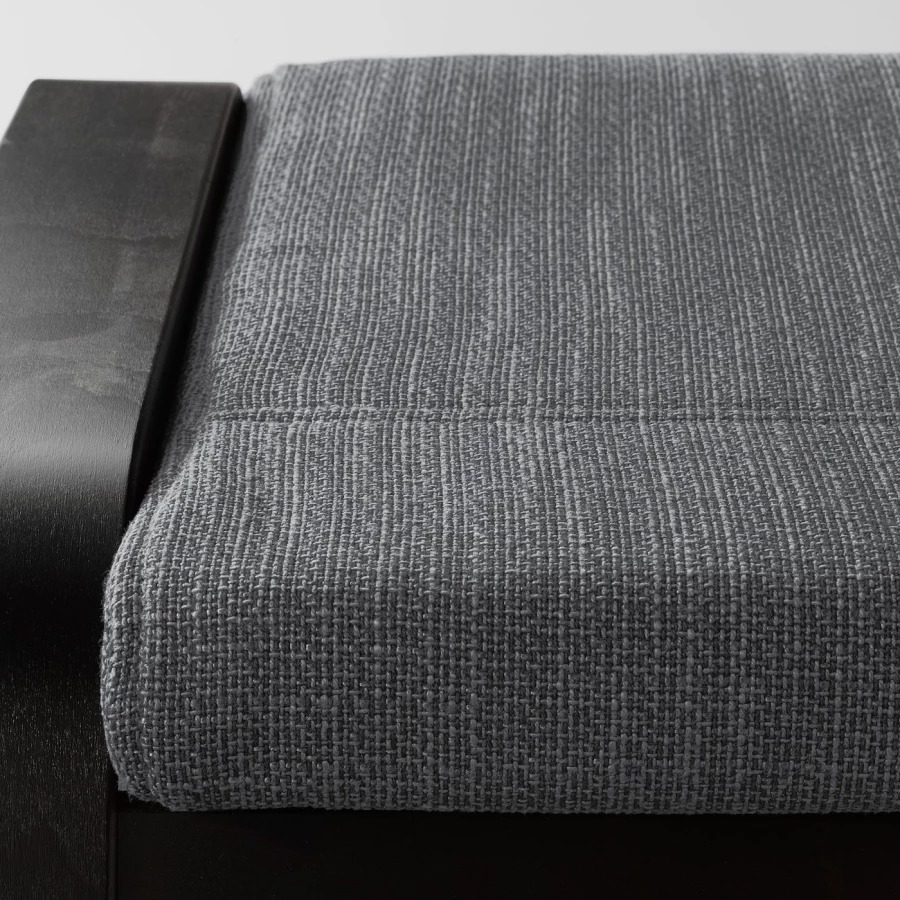 Табурет для ног - POÄNG / POАNG IKEA/  ПОЭНГ ИКЕА, 68х39 см, черный (изображение №4)