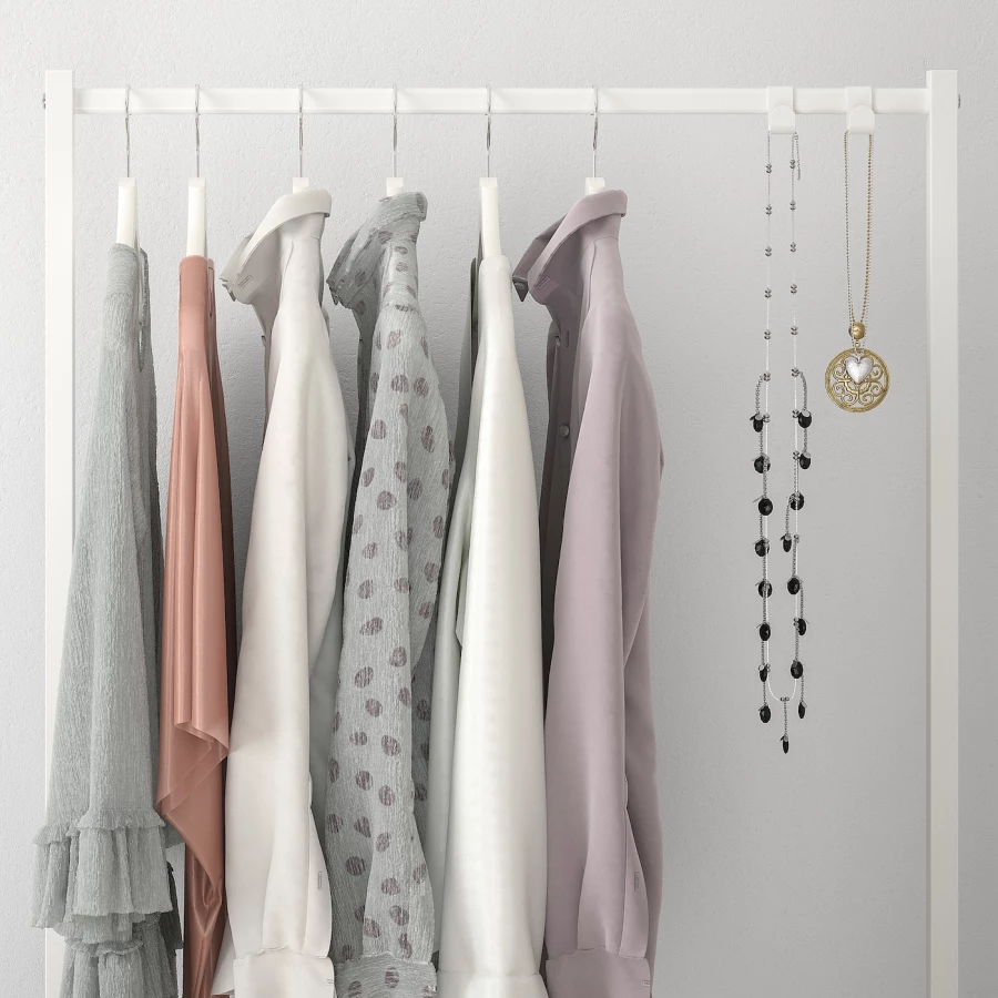 Дополнительная штанга для одежды - IKEA NORDLI, 115x80x80см, белый, НОРДЛИ ИКЕА (изображение №2)