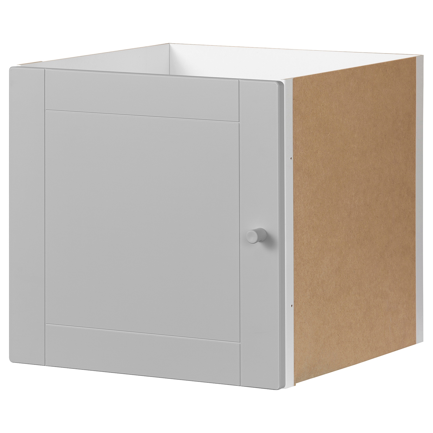 Вставка с дверцей - KALLAX IKEA/КАЛЛАКС ИКЕА, 33х33 см, бежевый/серый