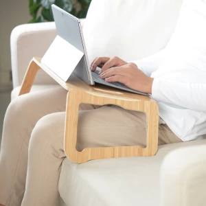 Второе фото. Подставка для ноутбука - BRÄDA / BRАDA IKEA/БРЭДА ИКЕА, 42х21 см, под беленый дуб