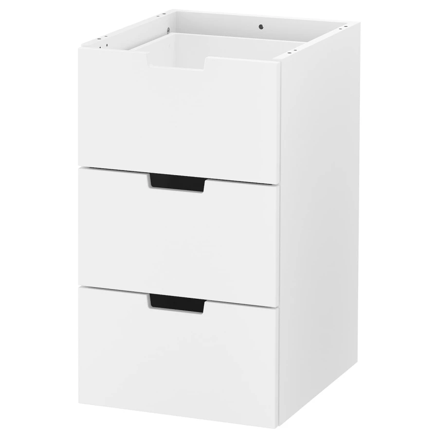 Модульный комод - IKEA NORDLI/НОРДЛИ ИКЕА, 68х47х40 см, белый (изображение №1)