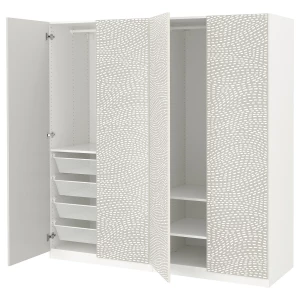 Шкаф - IKEA PAX/MISTUDDEN/ПАКС/МИСТУДДЕН ИКЕА, 60х200х201,2 см, белый/серый