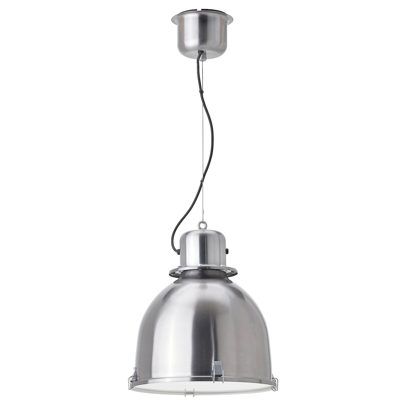 Подвесной светильник - SVARTNORA  IKEA / СУННЕБЮ / СВАРТИНОРА ИКЕА, 38 см, серебритсый