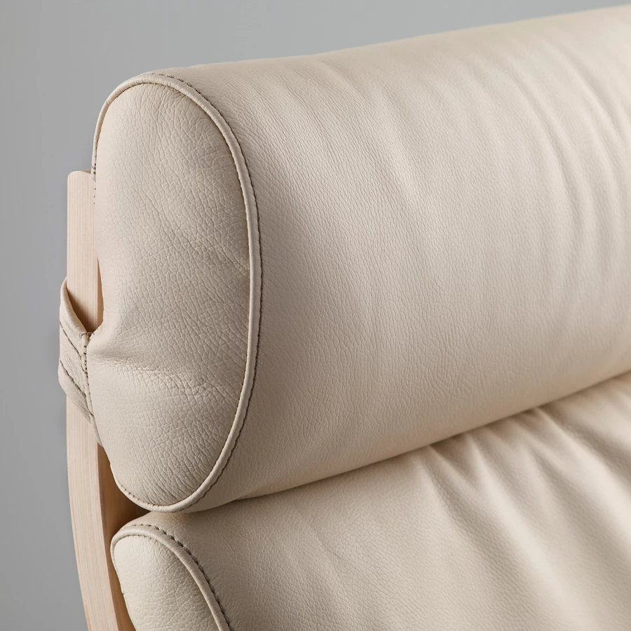 Подушка на кресло - POÄNG /POANG IKEA /  ПОЭНГ ИКЕА,  137х56 см, бежевый (изображение №4)