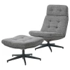 Кресло и пуф - IKEA HAVBERG, 66х99х92 см, серый, ХАВБЕРГ ИКЕА