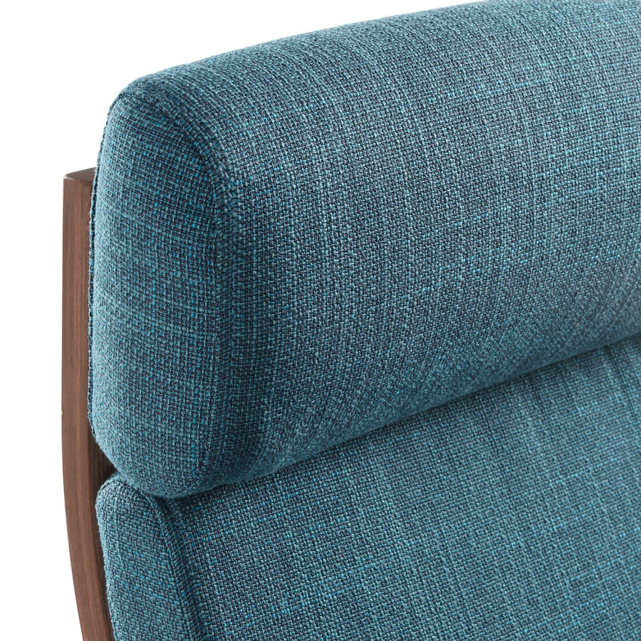 Кресло-качалка - IKEA POÄNG/POANG/ПОЭНГ ИКЕА, 68х94х95 см, темно-синий (изображение №4)