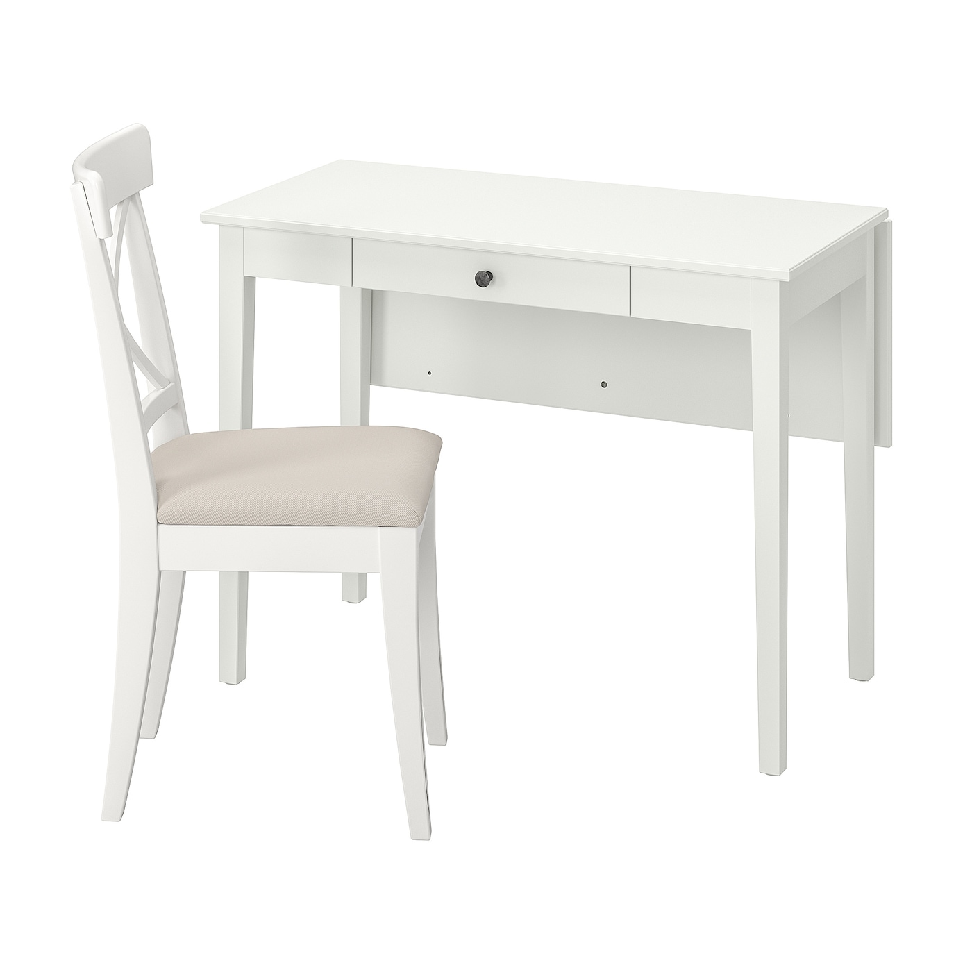 Кухонный стол - IDANÄS/INGOLF IKEA/ИДАНАС/ИНГОЛЬФ ИКЕА, 107х55х9 см, белый