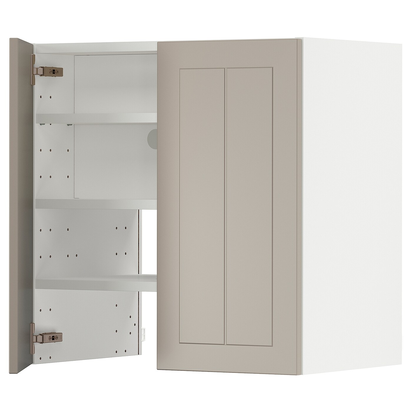 Навесной шкаф - METOD IKEA/ МЕТОД ИКЕА, 60х60 см, белый/светло-коричневый