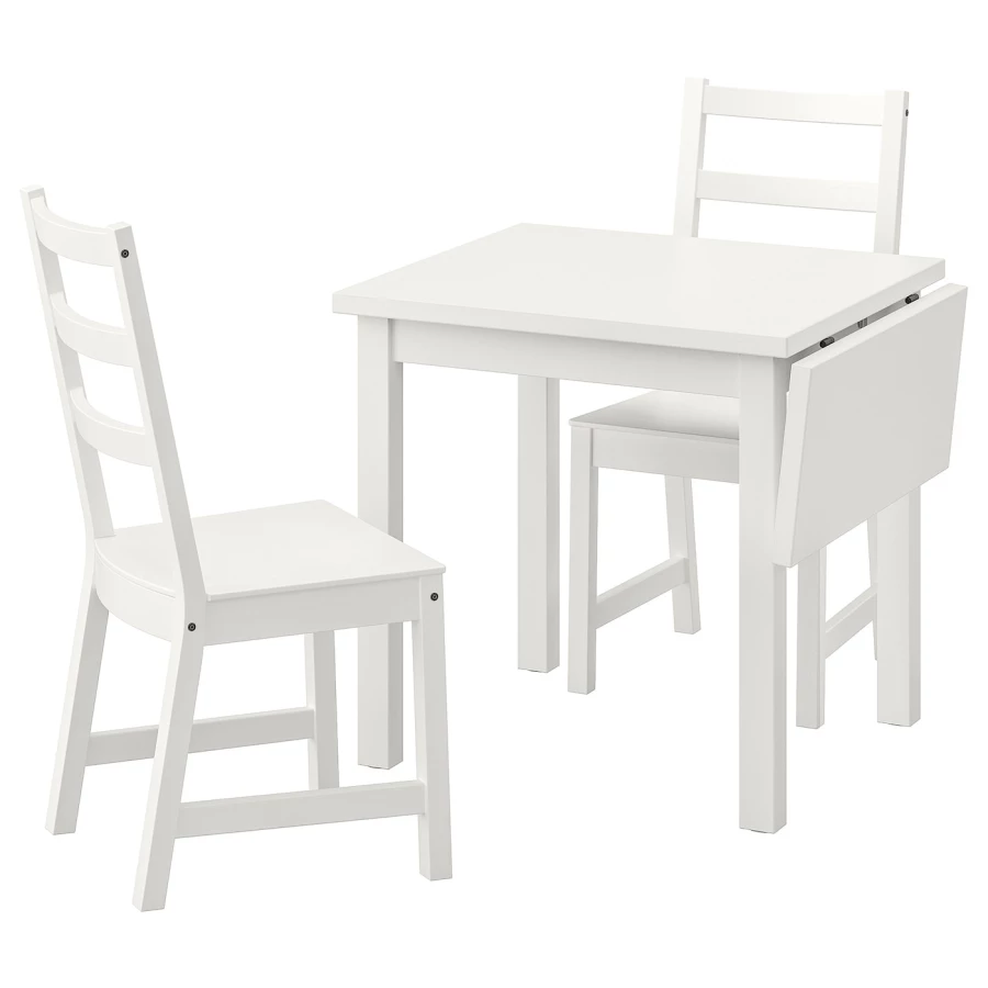 Раскладной кухонный стол - NORDVIKEN IKEA, 104х74 см, белый, НОРДВИКЕН ИКЕА (изображение №1)