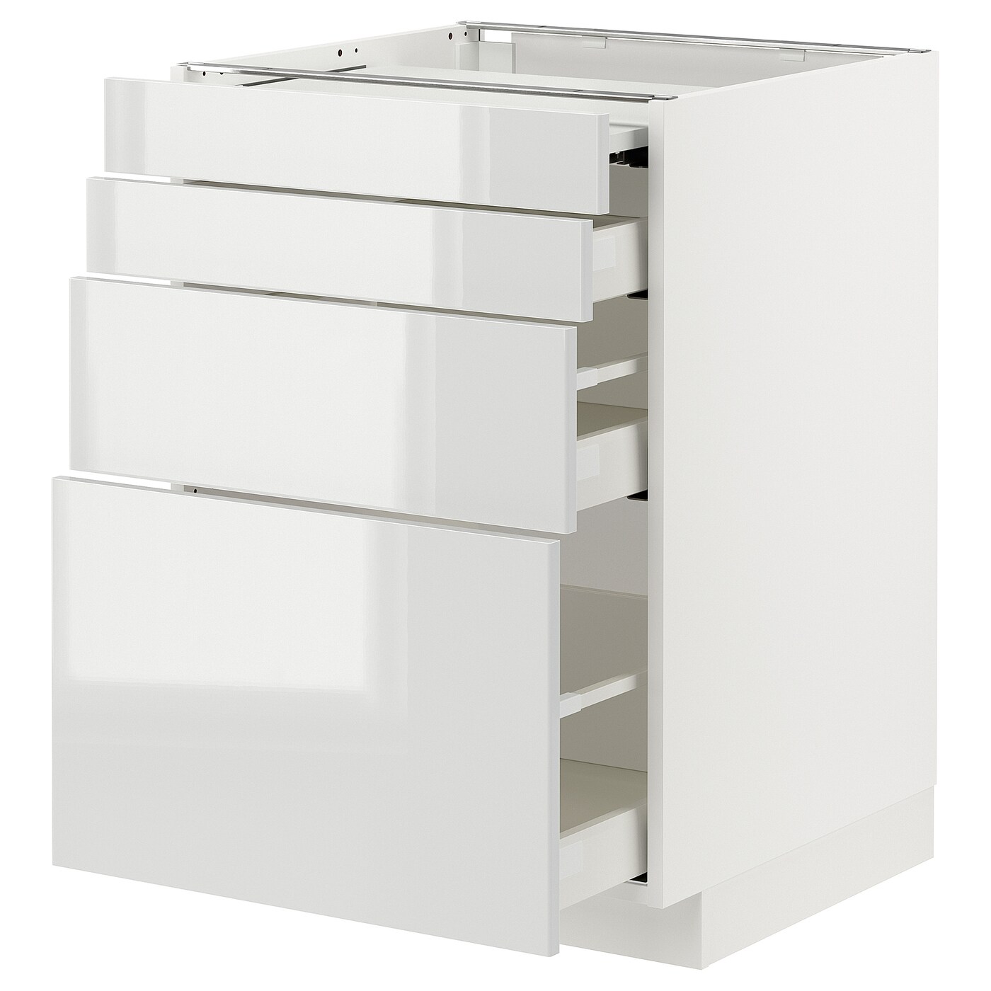 Напольный шкаф с выдвижной столешницей  - IKEA METOD MAXIMERA, 88x61,6x80см, белый, МЕТОД МАКСИМЕРА ИКЕА