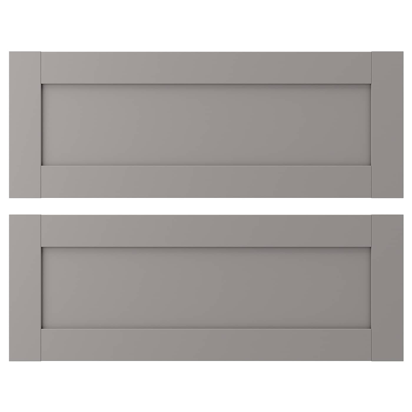 Дверца - EKET IKEA/ЭКЕТ ИКЕА, 80x30 см, серый