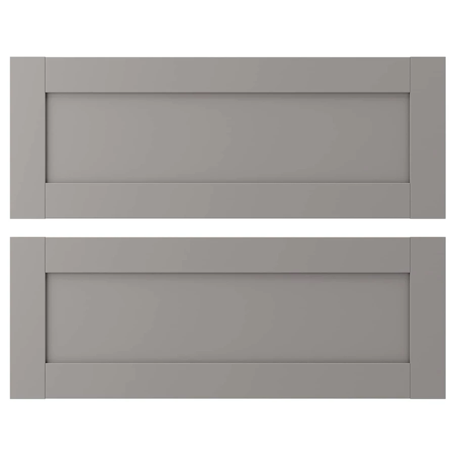 Дверца - EKET IKEA/ЭКЕТ ИКЕА, 80x30 см, серый (изображение №1)