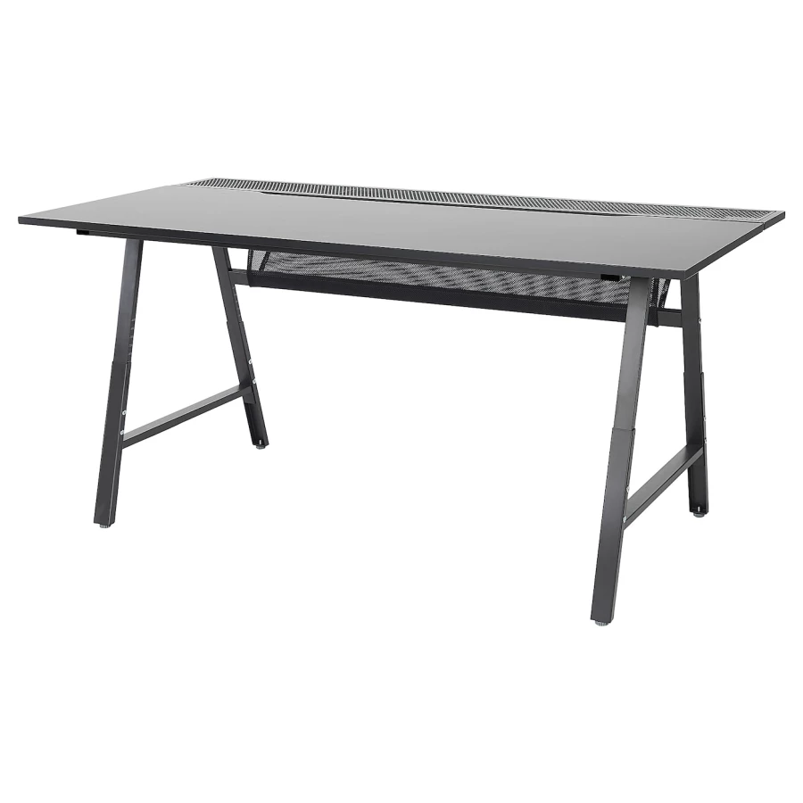 Игровой стол - IKEA UTESPELARE, черный, 160х80х78 см, УТЕСПЕЛАРЕ ИКЕА (изображение №1)