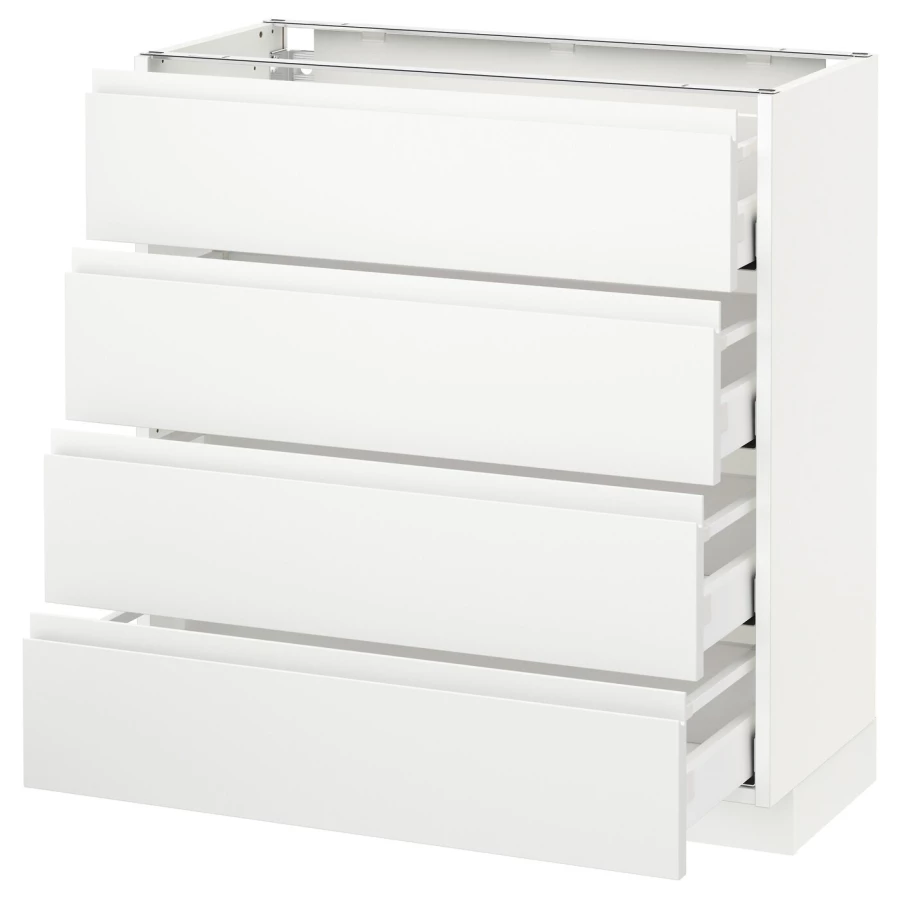 Напольный кухонный шкаф  - IKEA METOD MAXIMERA, 88x39,1x80см, белый, МЕТОД МАКСИМЕРА ИКЕА (изображение №1)