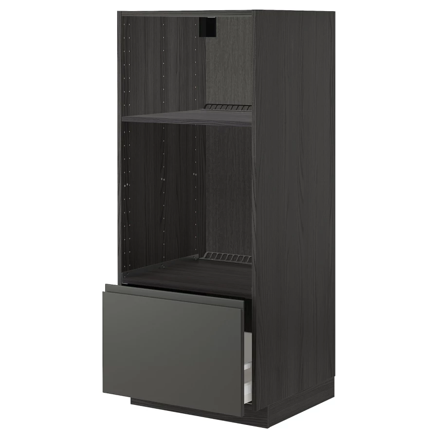 Напольный кухонный шкаф  - IKEA METOD MAXIMERA, 148x62x60см, черный, МЕТОД МАКСИМЕРА ИКЕА (изображение №1)