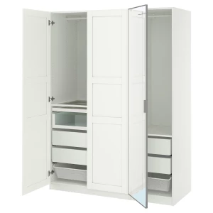 Гардеробная комбинация - IKEA PAX/TYSSEDAL/KAMMARTORP/ ПАКС/ТИССЕДАЛЬ ИКЕА, 201x150x60 см ,белый
