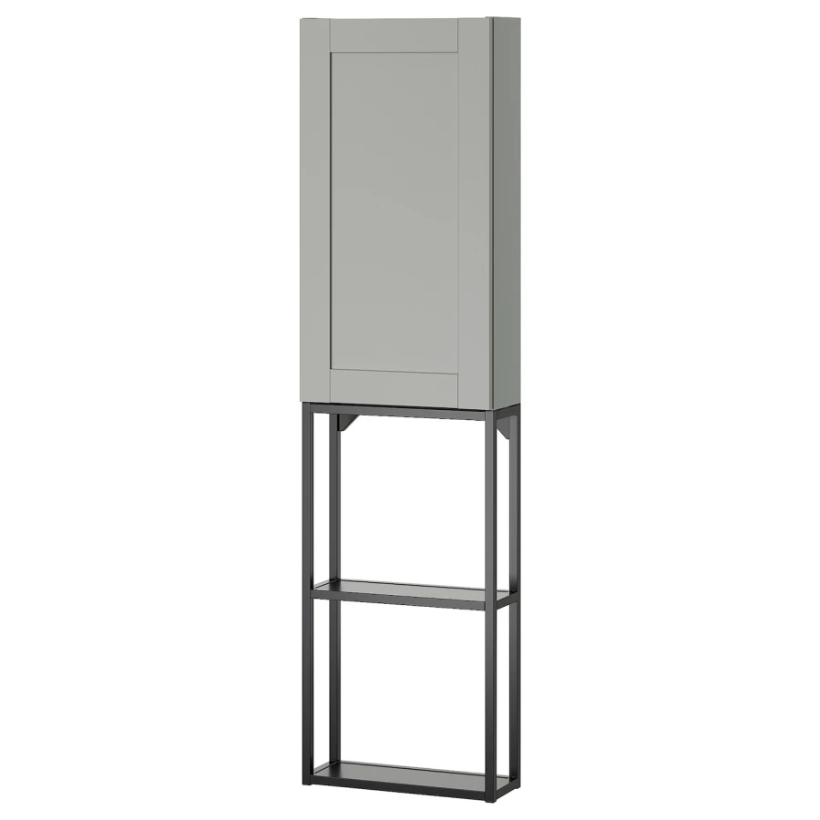 Комбинация для ванной - IKEA ENHET, 40х17х150 см, серый/антрацит, ЭНХЕТ ИКЕА (изображение №1)