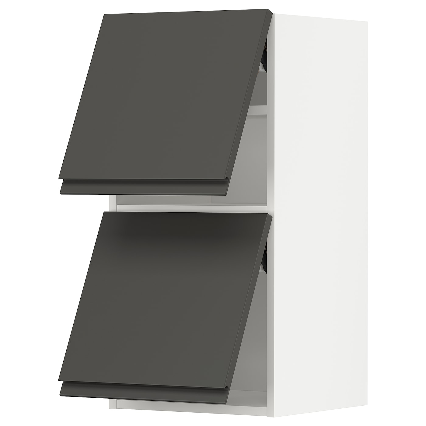 Навесной шкаф -  METOD  IKEA/  МЕТОД ИКЕА, 40х80 см, белый/серый
