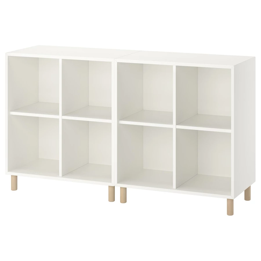 Комбинация для хранения - EKET IKEA/ЭКЕТ ИКЕА, 140x35x80 ,белый (изображение №1)