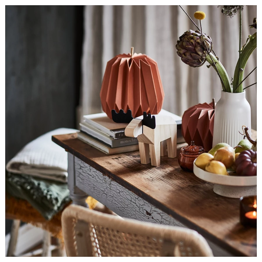 Статуэтка IKEA HÖSTAGILLE/ХЁСТАГИЛЛЕ ИКЕА, 18 см, под беленый дуб (изображение №3)
