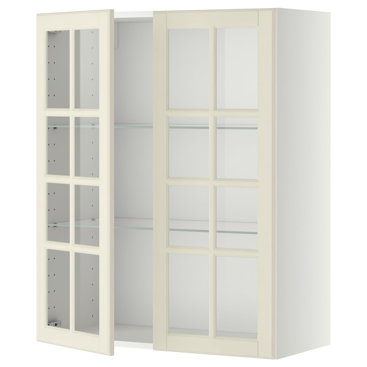 Шкаф - METOD  IKEA/  МЕТОД ИКЕА, 100х80 см, белый/бежевый