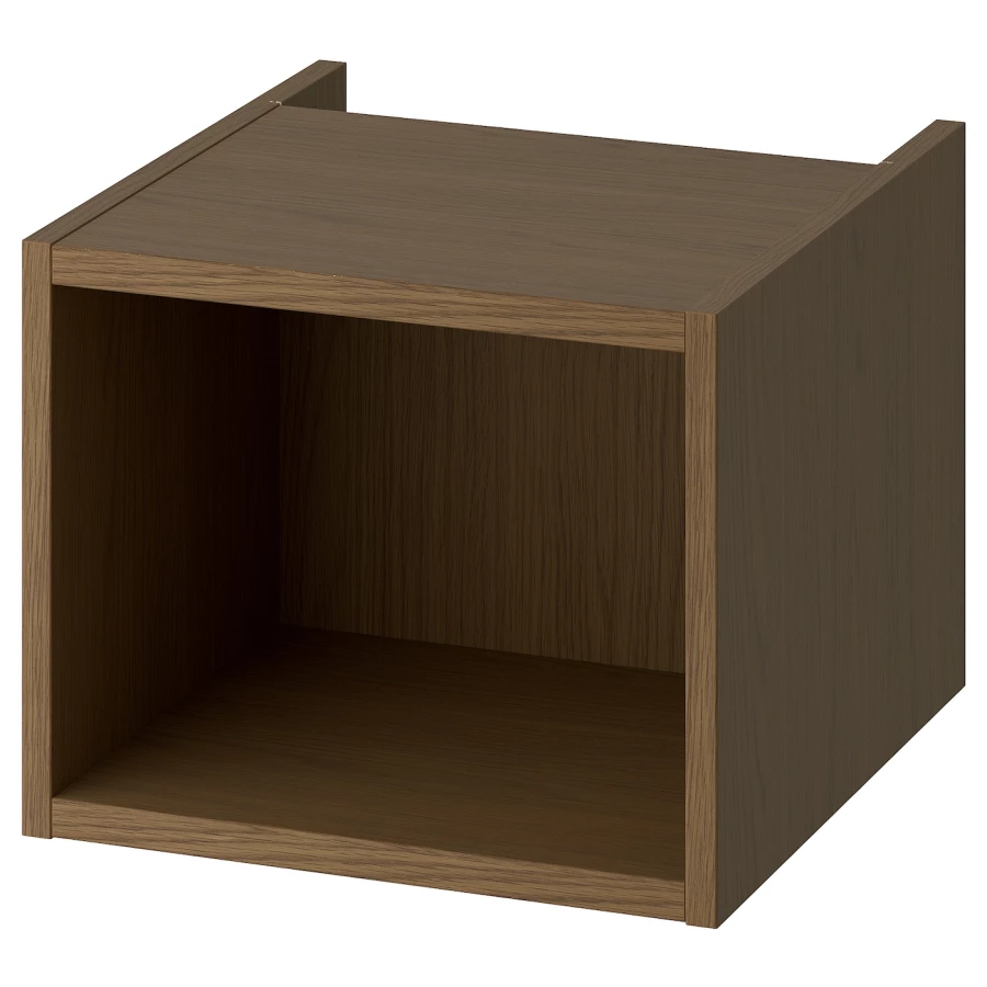 Открытый шкаф - IKEA HAGAÅN/HAGAAN/ХАГАОН ИКЕА, 40х48х33 см, темно-коричневый (изображение №1)