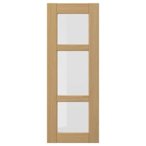 Стеклянная дверь - IKEA FORSBACKA/ФОРСБАКА ИКЕА, 80х30 см, светло-коричневый