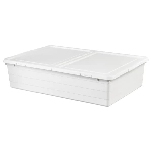 Коробка с крышкой - SOCKERBIT IKEA/ СОККЕРБИТ ИКЕА, 50x77x19 см, белый