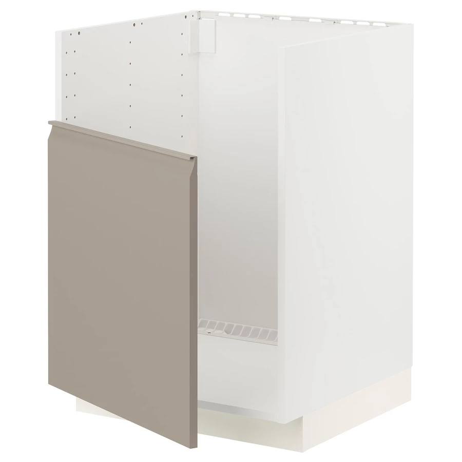 Напольный шкаф - METOD IKEA/ МЕТОД ИКЕА,  60х88 см, белый/бежевый (изображение №1)
