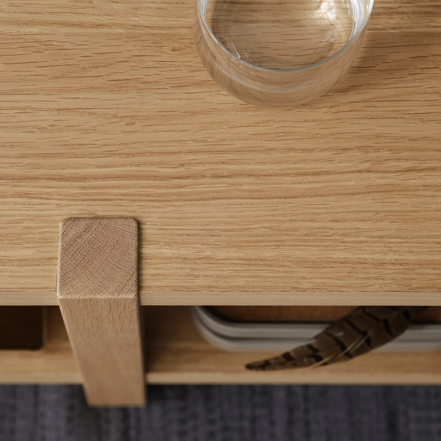 Книжный шкаф/скамья IKEA STOCKHOLM 2025/СТОКГОЛЬМ 2025 ИКЕА,  180x41x44 см, светло-коричневый (изображение №5)