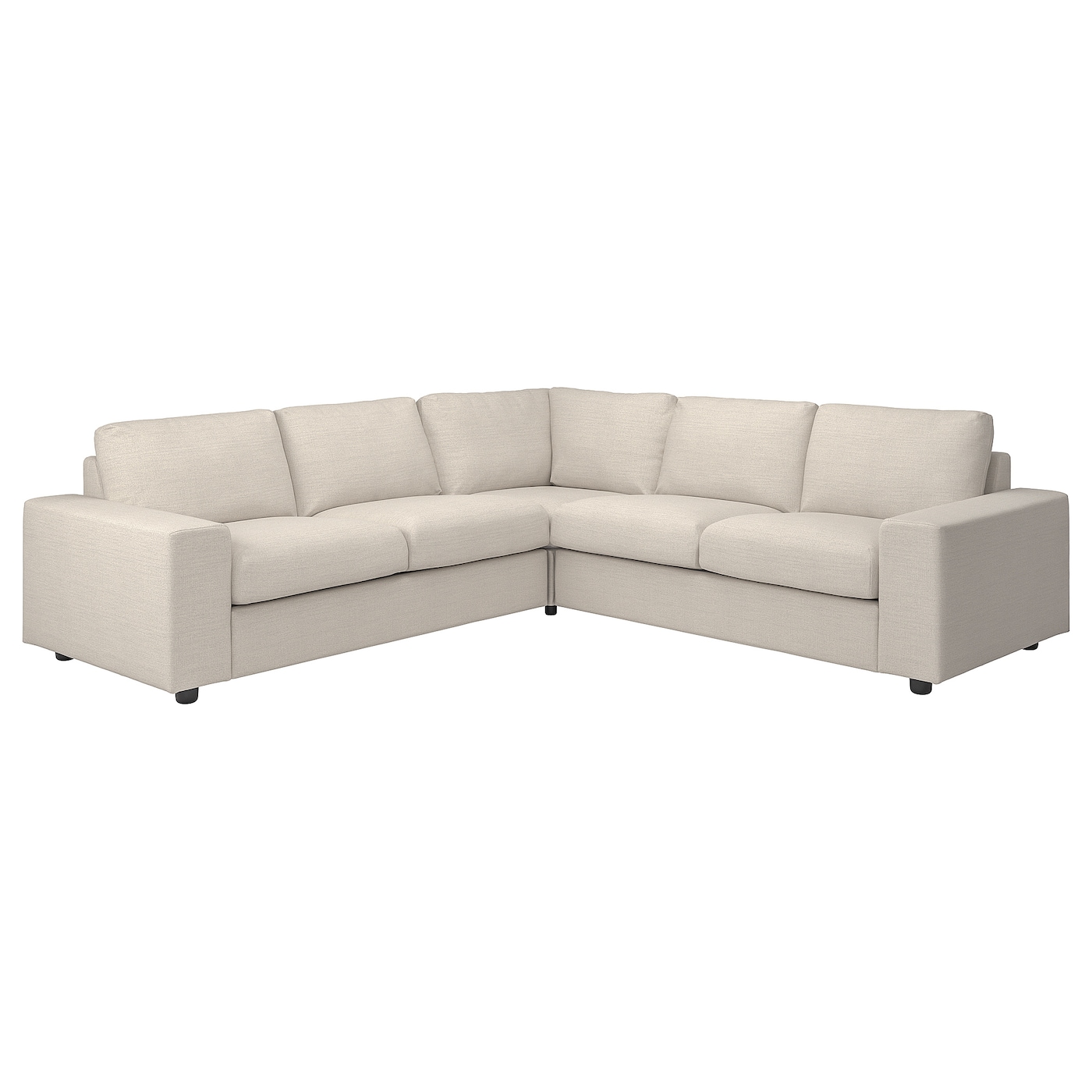 Чехол на угловой диван - IKEA VIMLE/ВИМЛЕ ИКЕА, 140х53 см  , бежевый