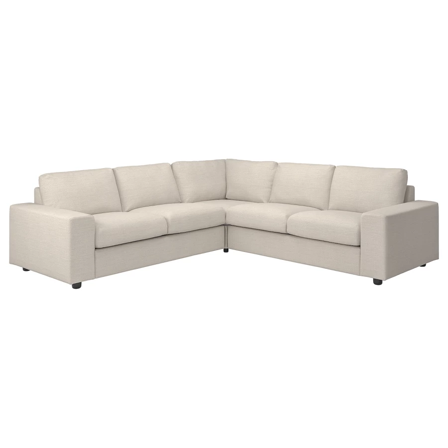 Чехол на угловой диван - IKEA VIMLE/ВИМЛЕ ИКЕА, 140х53 см  , бежевый (изображение №1)