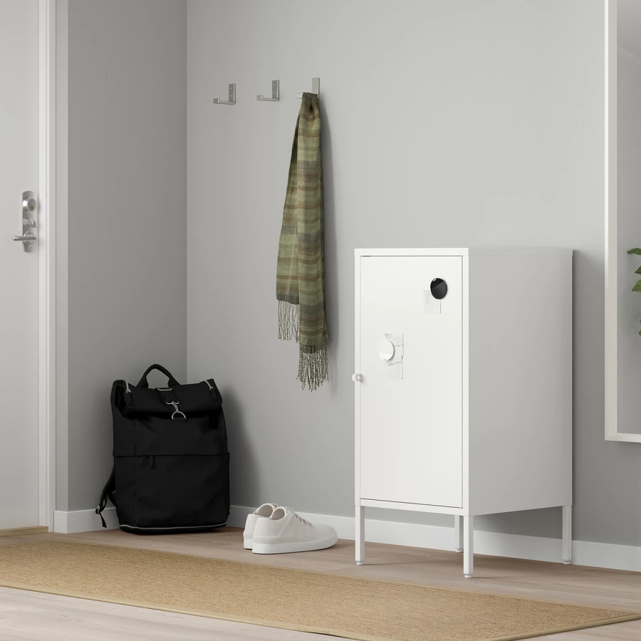 Шкаф на ножках - IKEA HÄLLAN/HALLAN/ХЭЛЛАН ИКЕА, 47х45х92 см, белый (изображение №2)