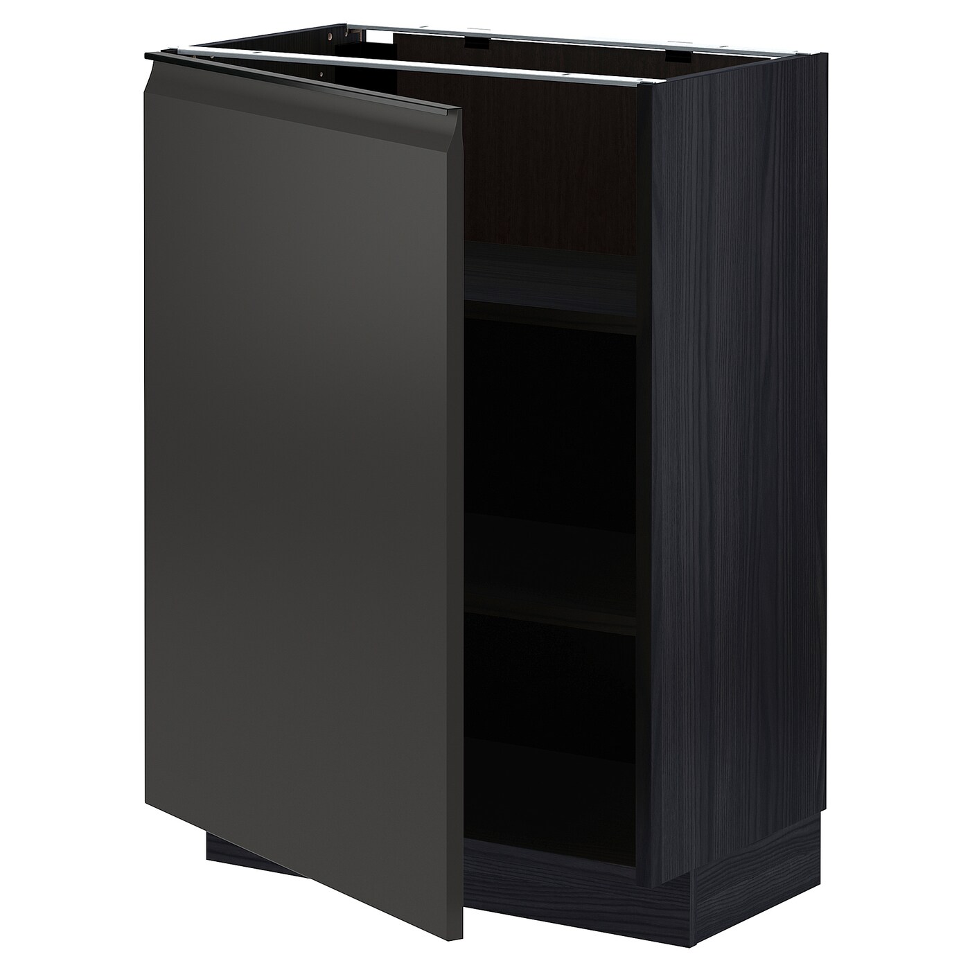 Напольный шкаф  - IKEA METOD, 88x39x60см, черный, МЕТОД ИКЕА