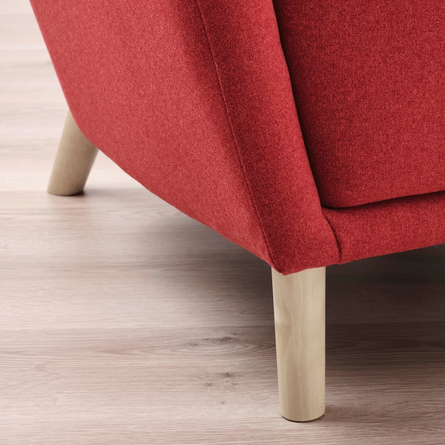 Кресло - IKEA OSKARSHAMN, 82х96х101 см, красный, ОСКАРСХАМН ИКЕА (изображение №5)